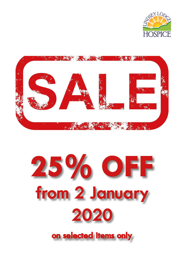 25 sale poster