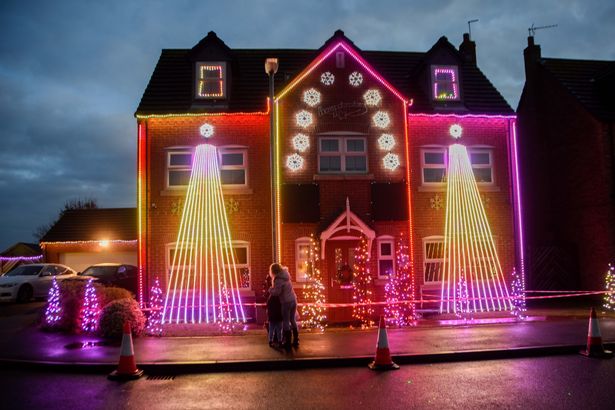 Brigley House christmas lights