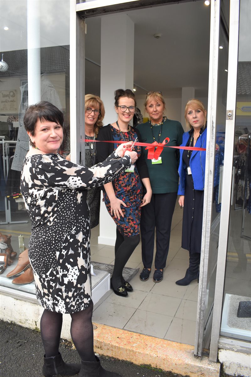 Staff opening shop in Thorne