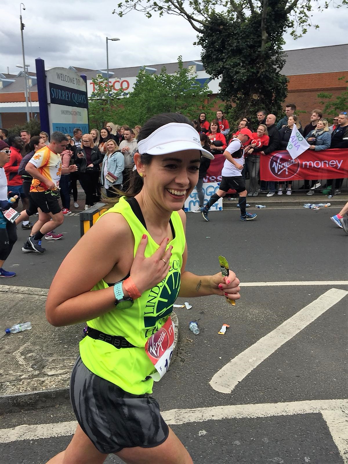 Jenny Dale running the Marathon