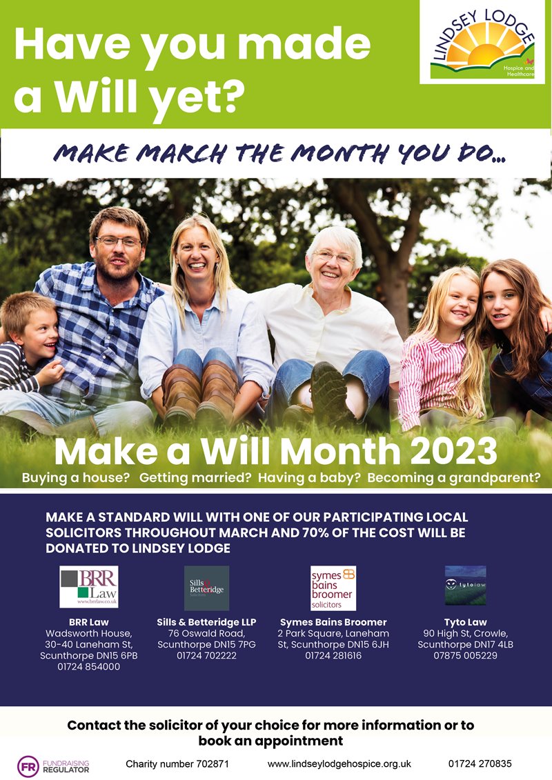 Make a Will Month poster