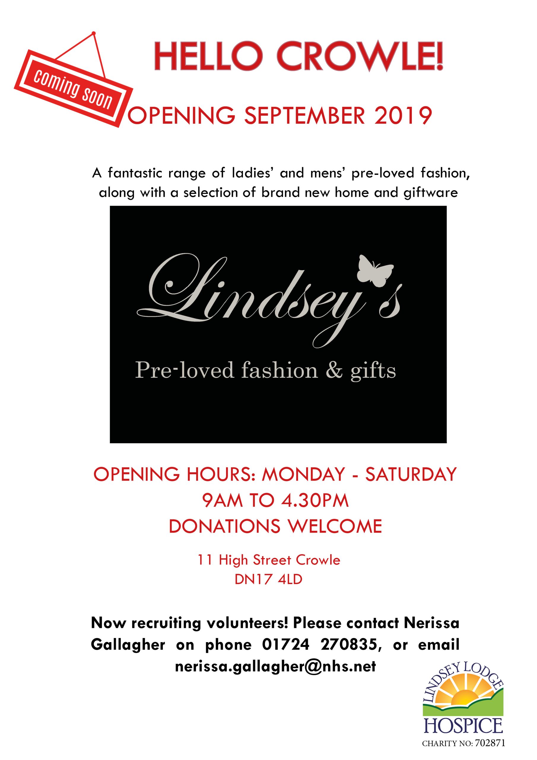 poster with details of opening as per text in main page