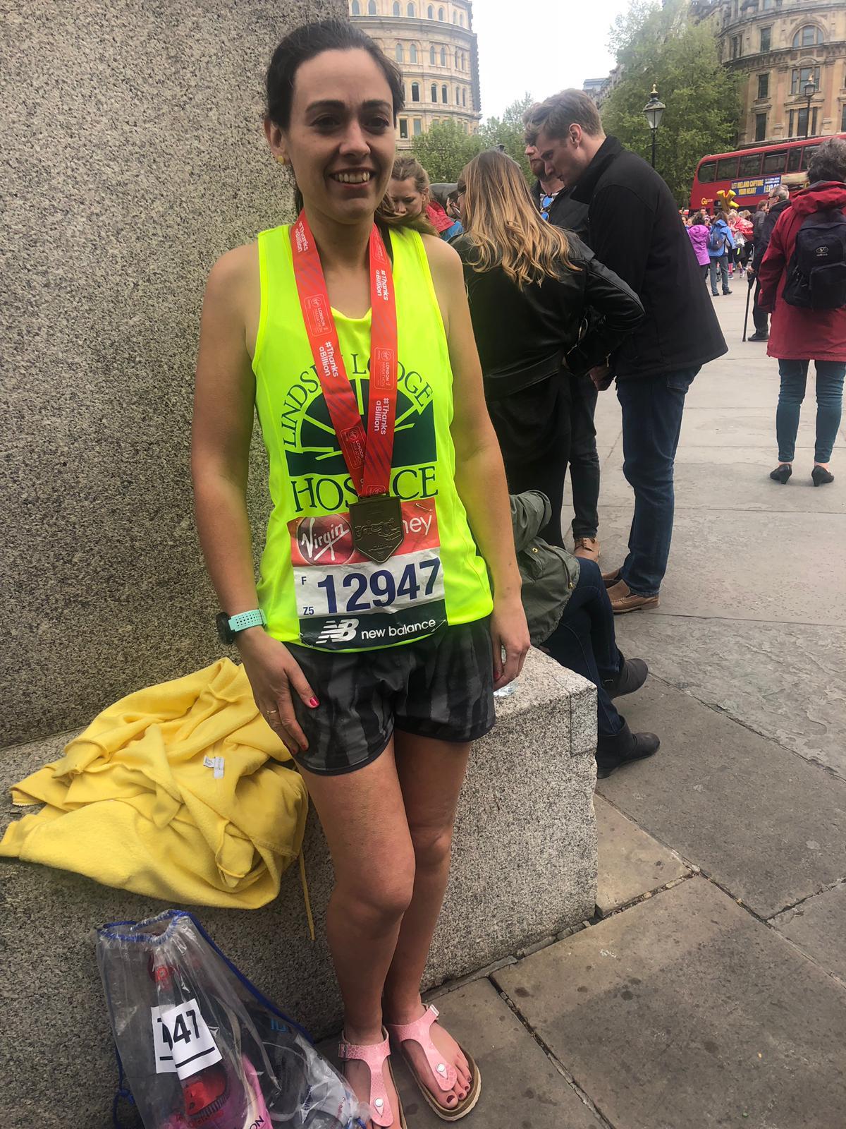 Jenny pictured with her medal