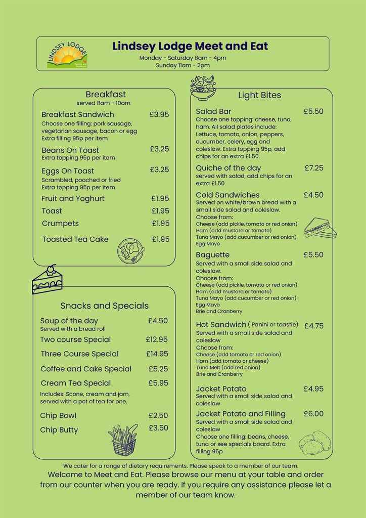 Lindsey Lodge Hospice - Dine with us